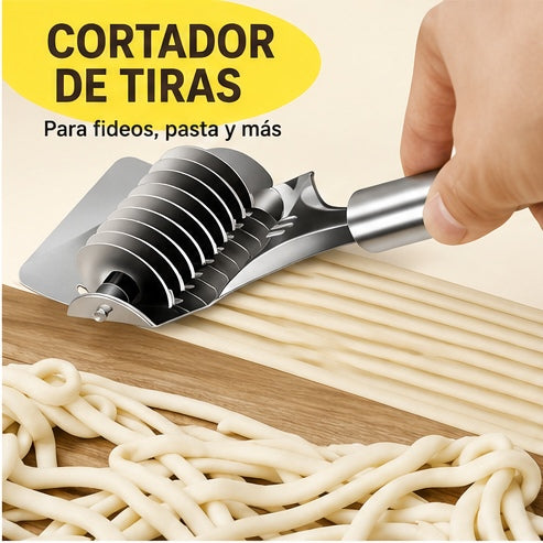 Cortador Múltiple de Fideos y Verduras de Acero Inoxidable