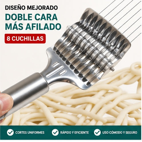 Cortador Múltiple de Fideos y Verduras de Acero Inoxidable