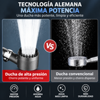 Cabezal de Ducha de Alta Presión 3 en 1 con Filtro y Masajeador