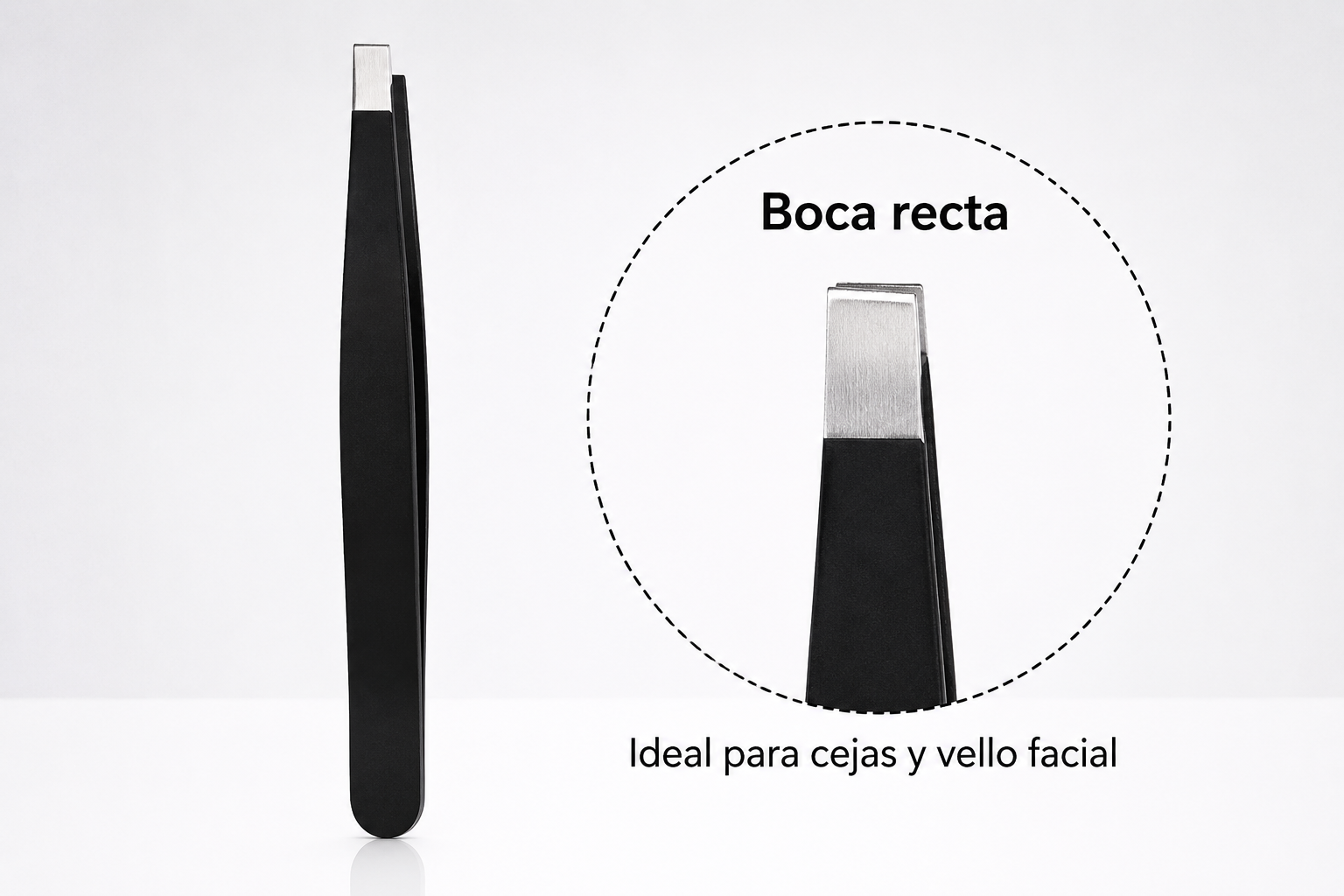 Pinzas de Precisión para Cejas y Vello Encarnado – Acero Inoxidable