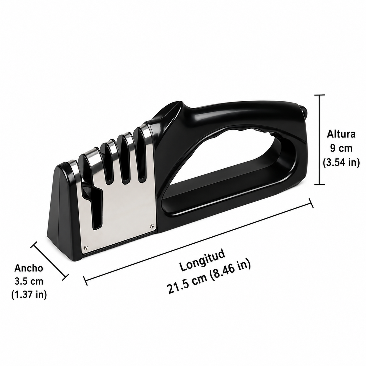 Afilador de Cuchillos 4 en 1 con Base Antideslizante – Afilado Multifunción para Cocina