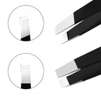 Pinzas de Precisión para Cejas y Vello Encarnado – Acero Inoxidable