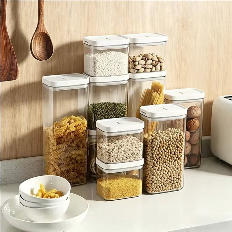 Recipiente Hermético Transparente para Pasta y Alimentos