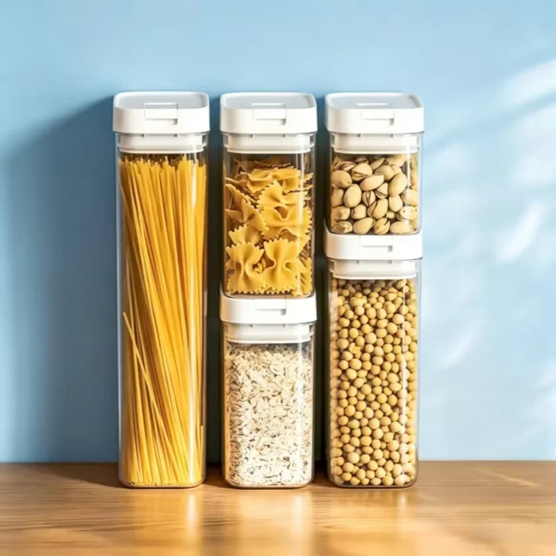 Recipiente Hermético Transparente para Pasta y Alimentos