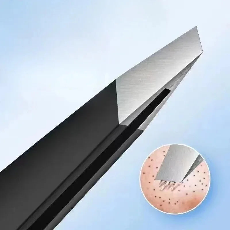 Pinzas de Precisión para Cejas y Vello Encarnado – Acero Inoxidable